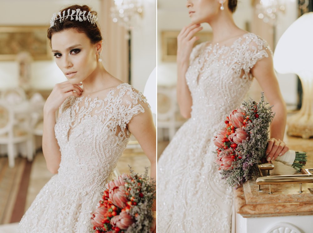 Wedding Portrait Shoot at Champagne Room of Manila Hotel