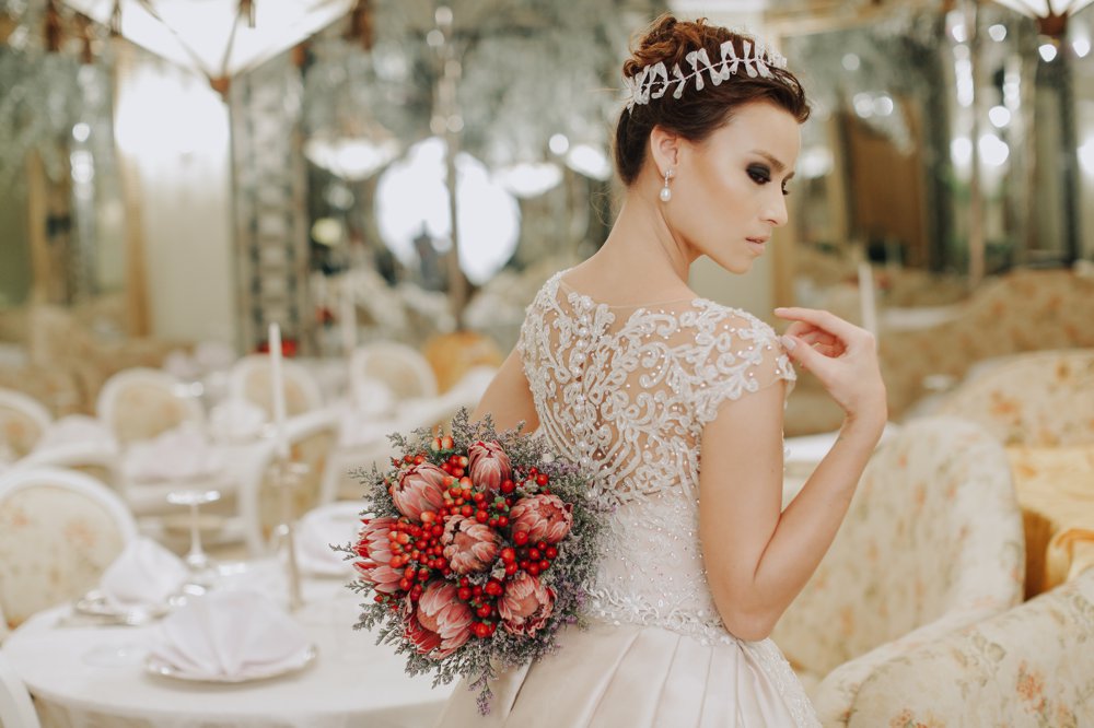 Wedding Portrait Shoot at Champagne Room of Manila Hotel