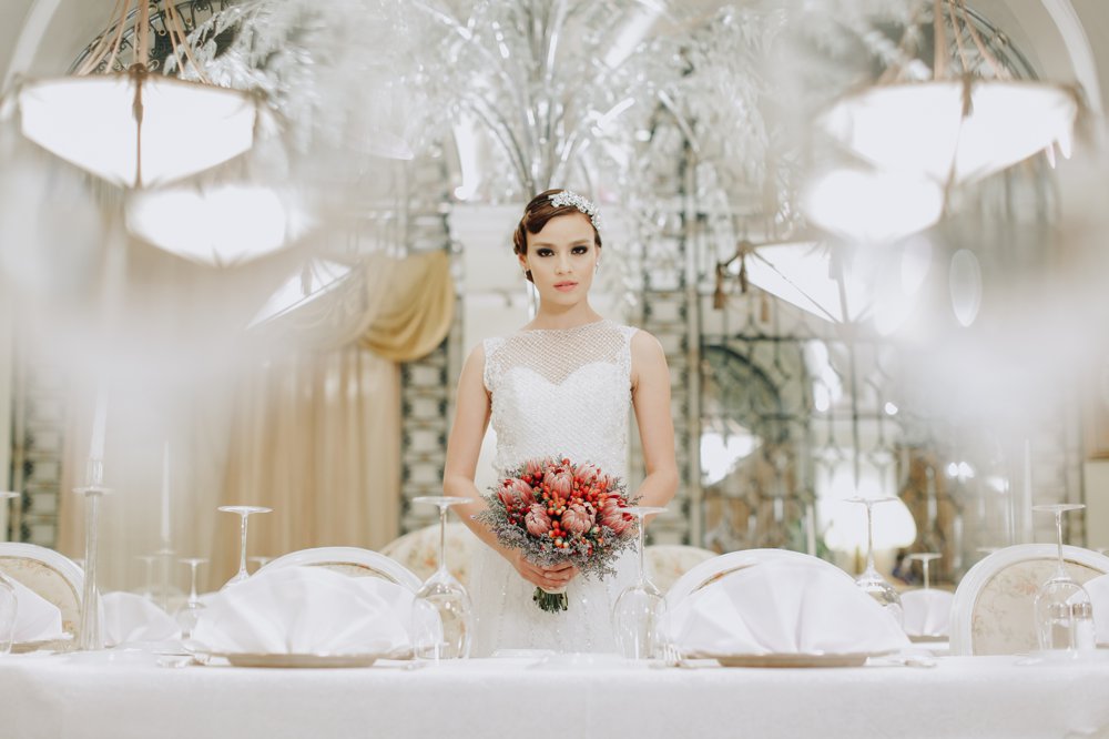 Wedding Portrait Shoot at Champagne Room of Manila Hotel