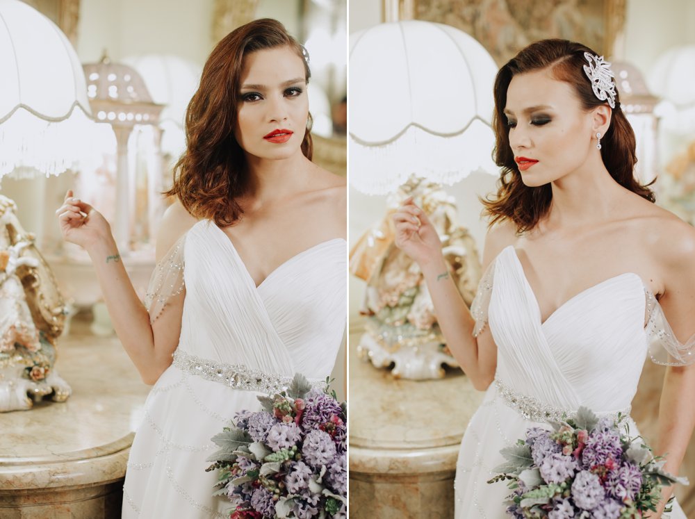 Wedding Portrait Shoot at Champagne Room of Manila Hotel