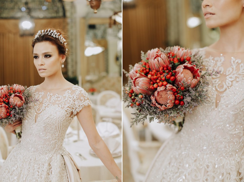 Wedding Portrait Shoot at Champagne Room of Manila Hotel